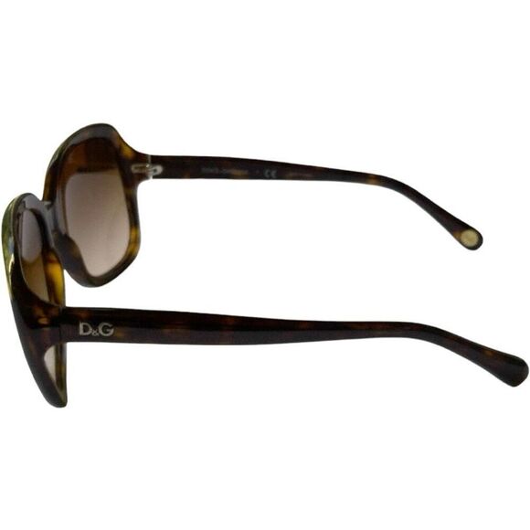 DOLCE & GABBANA Sunglasses Brown Oversized Designer Luxury Serial # On Lense D&G - Picture 3 of 10